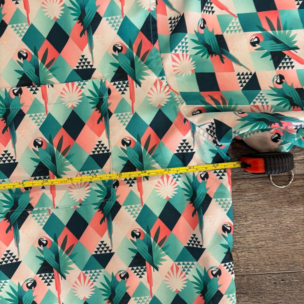 WeSC Oden Tropical Abstract Shirt Mens Lg Womens xl Parrot SS unisex‎ Streetwear - Picture 4 of 7